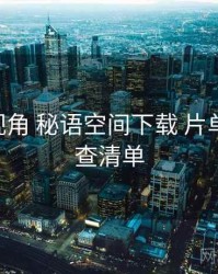 全链路视角 秘语空间下载 片单策划 检查清单