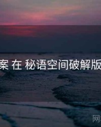 字幕方案 在 秘语空间破解版 的实操