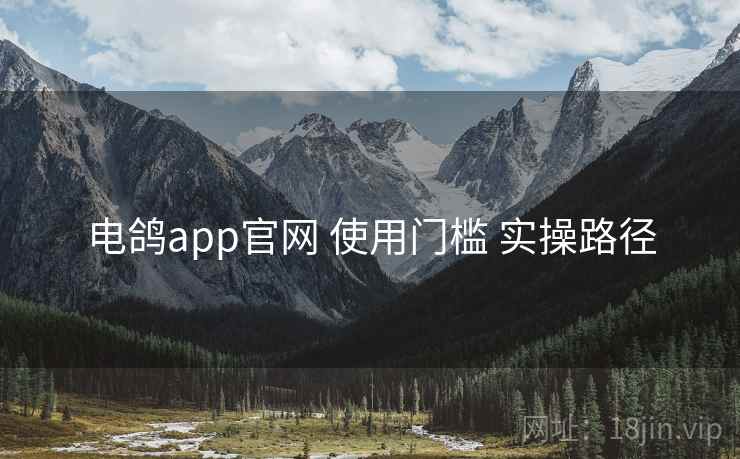 电鸽app官网 使用门槛 实操路径 电鸽app官网 使用门槛 实操路径